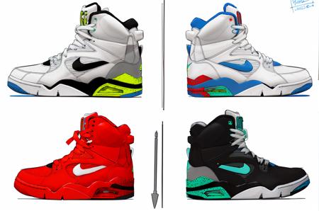 14369-1036583054-concept art, (rough sketch_1.4), (side view_1.2), 4 tile collage sheet, scribbled annotations, white background, sneakers BREAK_.png